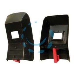 MASCHERE DI PROTEZIONE CURVE PER SALDATRICI - mm.260x390x81, peso gr.290