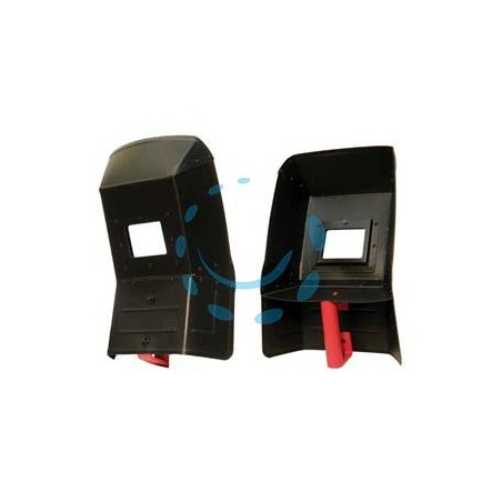 MASCHERE DI PROTEZIONE CURVE PER SALDATRICI - mm.260x390x81, peso gr.290