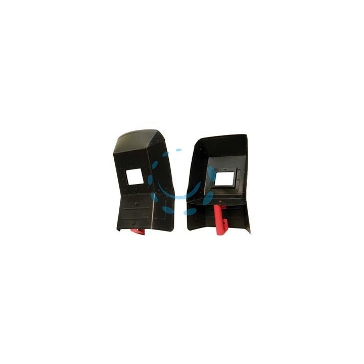 MASCHERE DI PROTEZIONE CURVE PER SALDATRICI - mm.260x390x81, peso gr.290