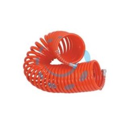 TUBO A SPIRALE PER COMPRESSORI CON ATTACCHI A BAIONETTA - ø mm.6x8 mt.7,5