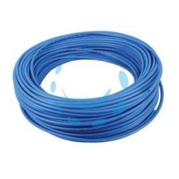 TUBO PER COMPRESSORE IN POLIURETANO AZZURRO - ø mm.6x4 mt.100 - pressione esercizio 14 atm