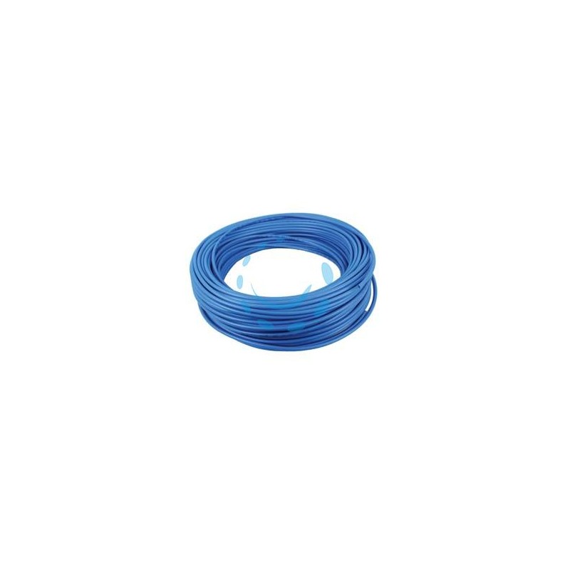 TUBO PER COMPRESSORE IN POLIURETANO AZZURRO - ø mm.6x4 mt.100 - pressione esercizio 14 atm