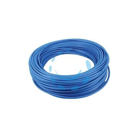 TUBO PER COMPRESSORE IN POLIURETANO AZZURRO - ø mm.6x4 mt.100 - pressione esercizio 14 atm