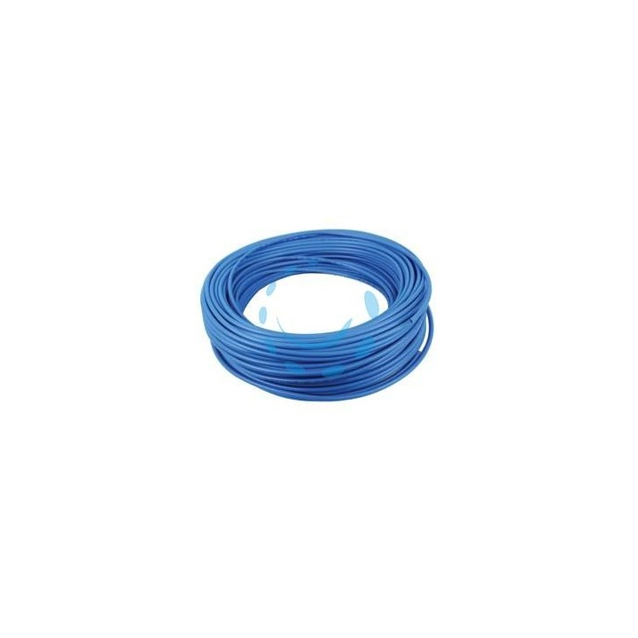 TUBO PER COMPRESSORE IN POLIURETANO AZZURRO - ø mm.6x4 mt.100 - pressione esercizio 14 atm