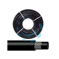 TUBO PER COMPRESSORI IN PVC NERO RINFORZATO - ø mm.6X14 - pressione esercizio 20 atm