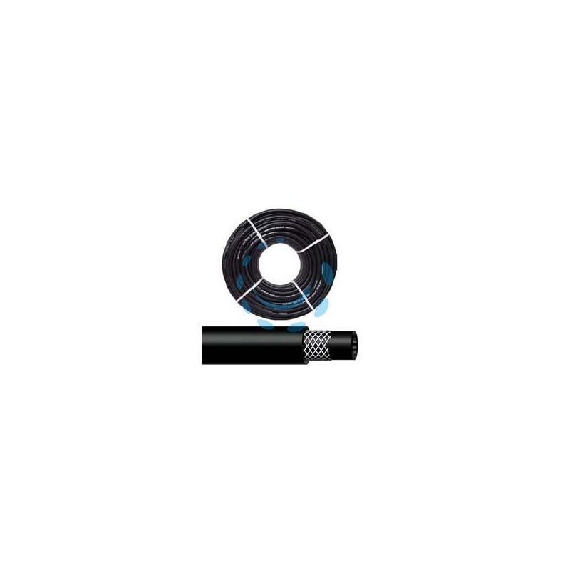 TUBO PER COMPRESSORI IN PVC NERO RINFORZATO - ø mm.6X14 - pressione esercizio 20 atm