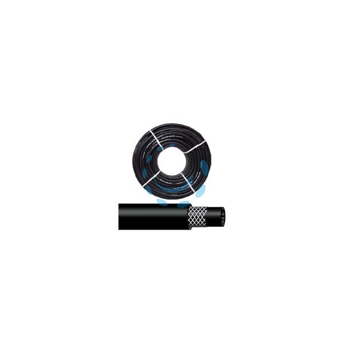 TUBO PER COMPRESSORI IN PVC NERO RINFORZATO - ø mm.8X17 - pressione esercizio 20 atm
