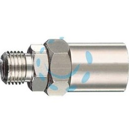 ATTACCO FILETTATO MASCHIO CON MASCHERINA - attacco 1/4"M per tubo ø mm.6X14 art.10/C