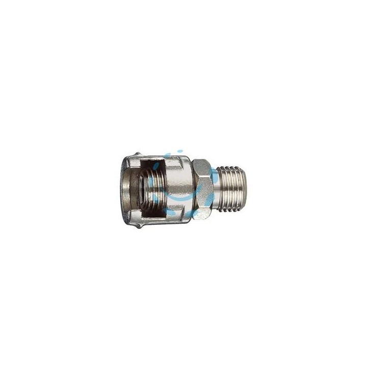 RACCORDO MASCHIO CON DADO FRESATO - attacco 1/4"M art.11/A