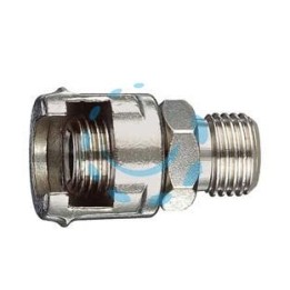RACCORDO MASCHIO CON DADO FRESATO - attacco 3/8"M art.11/B