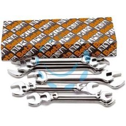 CHIAVI A FORCHETTA CROMATE ART.55/S - ART.55/S8 in serie pz.8 da 6x7 a 20x22 in scat.