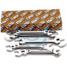 CHIAVI A FORCHETTA CROMATE ART.55/S - ART.55/S13 in serie pz.13 da 6x7 a 30x32 in sc.
