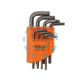 CHIAVI MASCHIO TORX PIEGATE CROMATE ART.97TX/S6 
