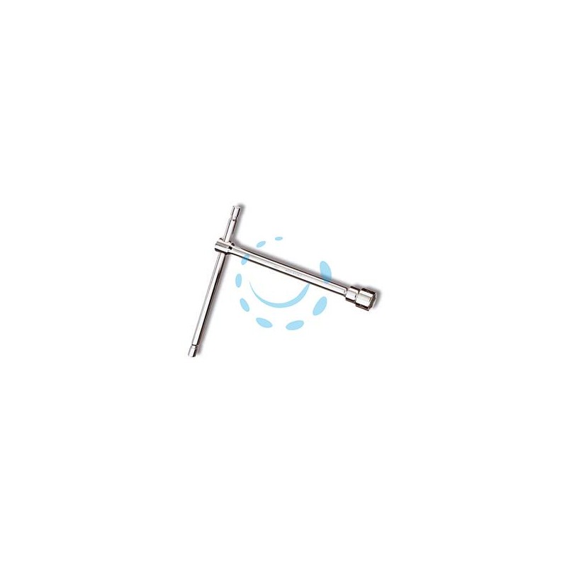 CHIAVE "T" SEMPLICI ESAGONALI CROMATE ART.950 - mm.9