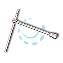 CHIAVE "T" SEMPLICI ESAGONALI CROMATE ART.950 - mm.10