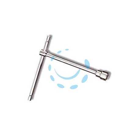CHIAVE "T" SEMPLICI ESAGONALI CROMATE ART.950 - mm.10