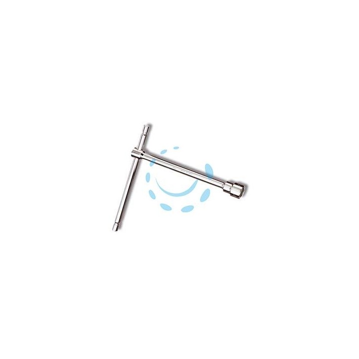 CHIAVE "T" SEMPLICI ESAGONALI CROMATE ART.950 - mm.10