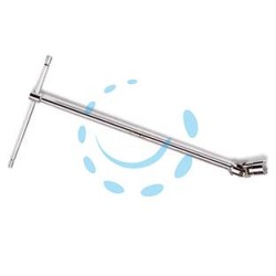 CHIAVE "T" CON BUSSOLA ESAGONALE SNODATA CROMATE ART.952 - mm.13
