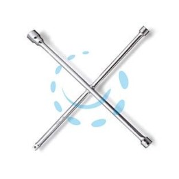 CHIAVI A CROCE PER RUOTE CROMATE ART.979 - per dadi mm.17-19-22 e quadro 1/2"
