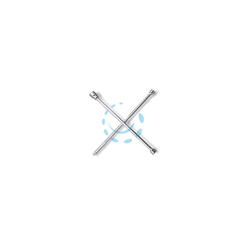 CHIAVI A CROCE PER RUOTE CROMATE ART.979 - per dadi mm.17-19-22 e quadro 1/2"
