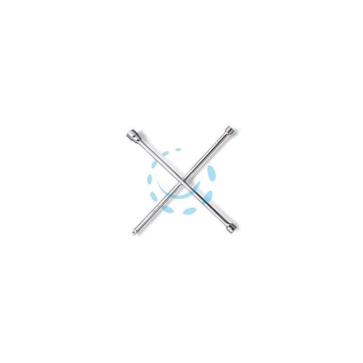 CHIAVI A CROCE PER RUOTE CROMATE ART.979 - per dadi mm.17-19-22 e quadro 1/2"