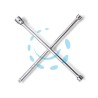 CHIAVI A CROCE PER RUOTE CROMATE ART.979 - per dadi mm.17-19-22 e quadro 1/2"