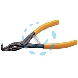 PINZA CON MOLLA BECCHI PIEGATI PER ANELLI ART.1038 - mm.175