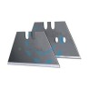 LAME RICAMBIO A TRAPEZIO PICCOLE PER COLTELLI lama senza fori - conf.10 blister pz.10 (2-11-911)