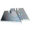 LAME RICAMBIO A TRAPEZIO GRANDI PER COLTELLI E RASCHIETTI lama con fori - conf.10 astucci pz.10 ( 6-11-916)
