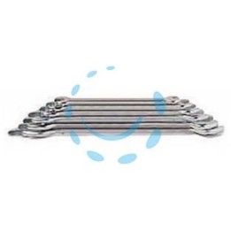 CHIAVE A FORCHETTA DOPPIA FISSA IN SERIE in serie pz.8 da 6x7 a mm.20x22