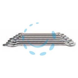 CHIAVE A FORCHETTA DOPPIA FISSA IN SERIE in serie pz.12 da 6x7 a mm.30x32