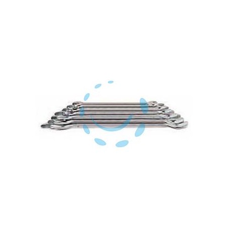 CHIAVE A FORCHETTA DOPPIA FISSA IN SERIE in serie pz.12 da 6x7 a mm.30x32