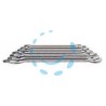 CHIAVE A FORCHETTA DOPPIA FISSA IN SERIE PROFESSIONALE in serie pz.6 da 6x7 a mm.16x17