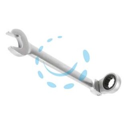 CHIAVE COMBINATA A CRICCHETTO A SNODO SERIE PZ.6 CR-V - in serie da pz.6 da 8x8 a 19x19