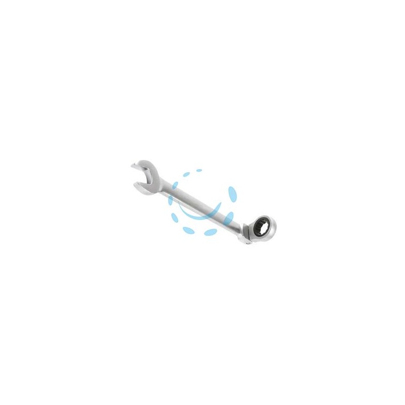 CHIAVE COMBINATA A CRICCHETTO A SNODO SERIE PZ.6 CR-V - in serie da pz.6 da 8x8 a 19x19
