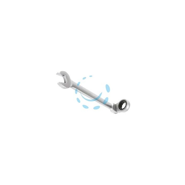 CHIAVE COMBINATA A CRICCHETTO A SNODO SERIE PZ.6 CR-V - in serie da pz.6 da 8x8 a 19x19