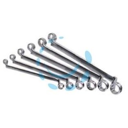 CHIAVE POLIGONALE DOPPIA IN SERIE PROFESSIONALE - in serie pz.8 da 6x7 a mm.20x22