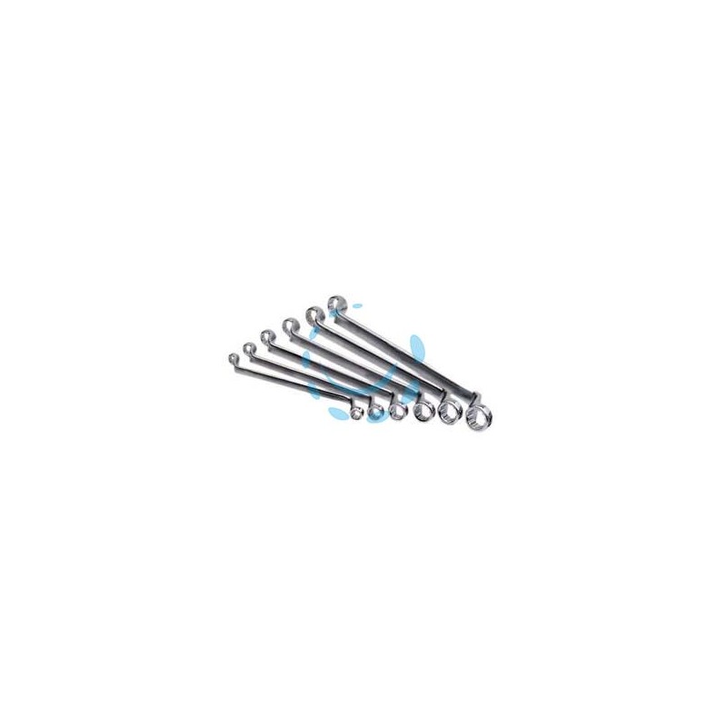 CHIAVE POLIGONALE DOPPIA IN SERIE PROFESSIONALE - in serie pz.8 da 6x7 a mm.20x22