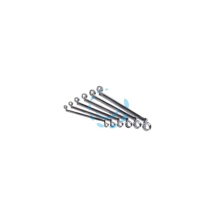 CHIAVE POLIGONALE DOPPIA IN SERIE PROFESSIONALE - in serie pz.12 da 6x7 a mm.30x32