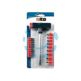 INSERTI E BUSSOLE MANICO "T" IN SET 22 PEZZI 