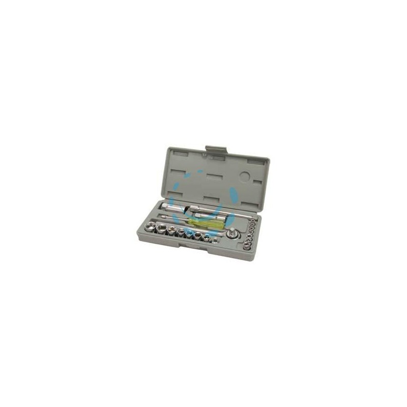 CHIAVI A BUSSOLA DA 3/8" E 1/4" IN SERIE 21 PEZZI 