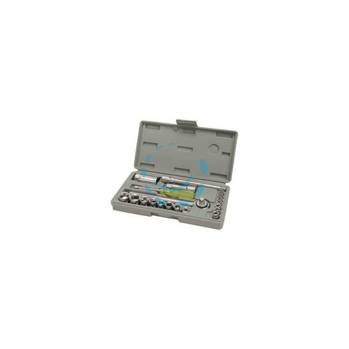 CHIAVI A BUSSOLA DA 3/8" E 1/4" IN SERIE 21 PEZZI 