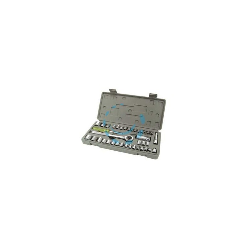 CHIAVI A BUSSOLA DA 3/8" E 1/4" IN SERIE 40 PEZZI 
