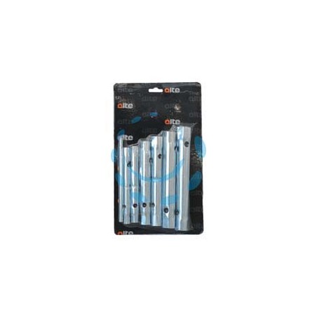 CHIAVI A TUBO DOPPIE IN SERIE 6 PEZZI - mm.6/7-8/9-10/11-12/13-14/15-16/17 