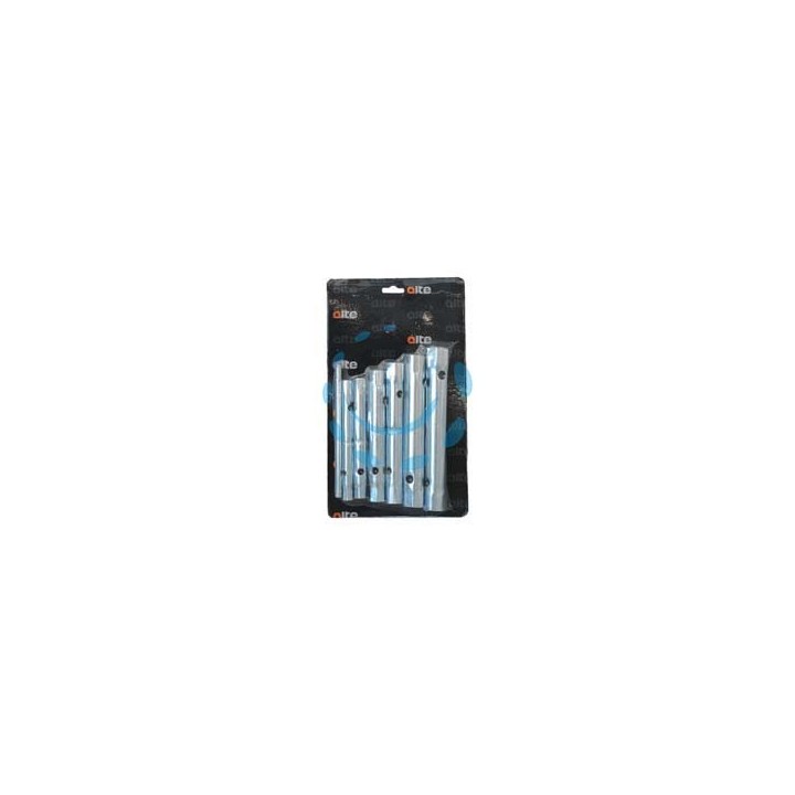 CHIAVI A TUBO DOPPIE IN SERIE 6 PEZZI - mm.6/7-8/9-10/11-12/13-14/15-16/17 