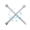 CHIAVE A CROCE PER DADI RUOTE - mm.17-19-22-1/2"