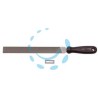 LIME PIATTE PARALLELE CON MANICO PLASTICA - 8" mm.200 taglio bastardo