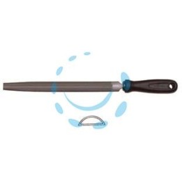 LIME MEZZE TONDE CON MANICO PLASTICA - 8" mm.200 taglio bastardo