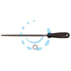 LIME TONDE CON MANICO PLASTICA - 8" mm.200 taglio mezzo dolce