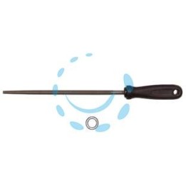 LIME TONDE CON MANICO PLASTICA - 4" mm.100 taglio bastardo